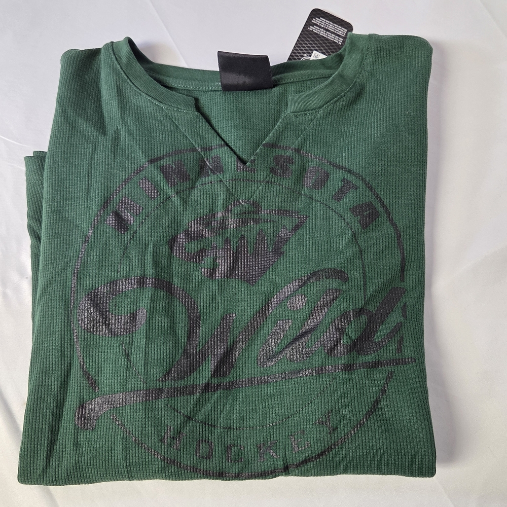 NHL Green Long‎ Sleeve Tee Girls 14/16